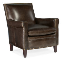 Club Leather Accent Chairs You ll Love Wayfair